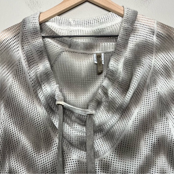 XCVI Women Tunic‎ Sweatshirt Top Large Open Knit Cowl Neck Lagenlook Chevron - Picture 11 of 12